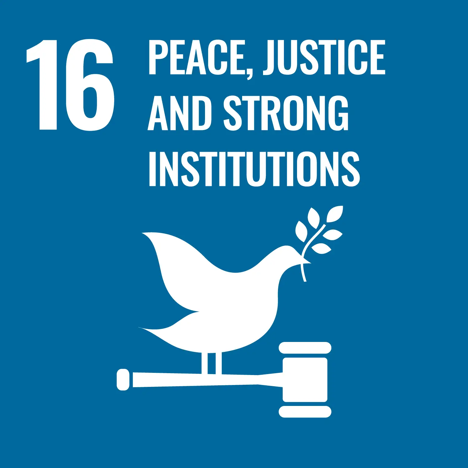 SDGs icon -  Peace, Justice and Strong Institutions
