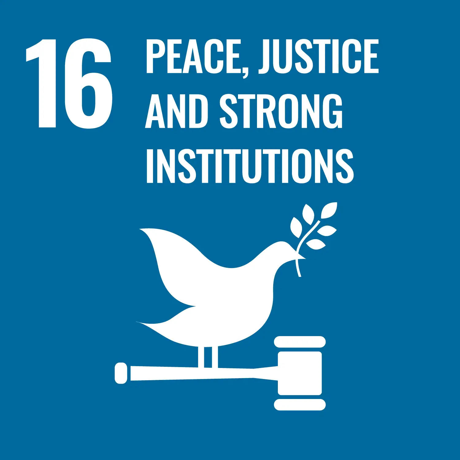 SDGs icon - Peace, Justice and Strong Institutions